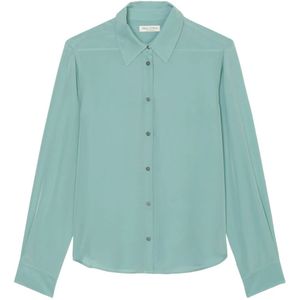 Marc O'Polo, Blouses & Shirts, Dames, Groen, 2Xl, Viscose blouse regular