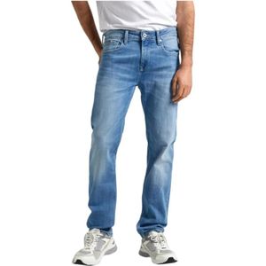 Pepe Jeans, Jeans, Heren, Blauw, W30 L30, Straight Jeans