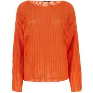 Canessa, Truien, Dames, Oranje, M, Round-neck Truien