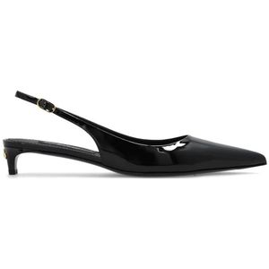 Dolce & Gabbana, Schoenen, Dames, Zwart, 35 EU, Leer, ‘Lollo’ pumps