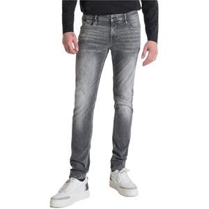 Antony Morato, Jeans, Heren, Grijs, W36, Katoen, Slim-fit Tapered Jeans