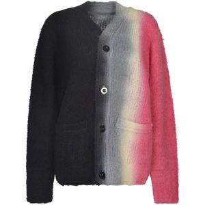 Sacai, Grijze Cardigan met Sacai Stijl Grijs, Dames, Maat:L