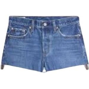 Levi's, Stijlvolle Bermuda Shorts Blauw, Dames, Maat:W27