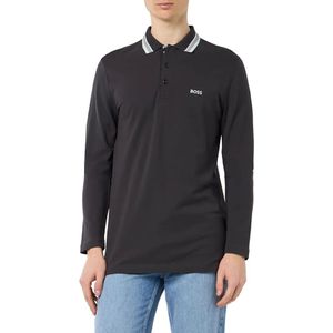 Boss, Tops, Heren, Grijs, 3Xl, Katoen, Polo Longsleeve Shirt