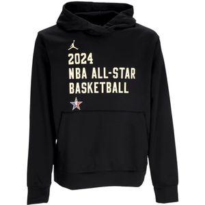 Jordan, NBA All Star Game Fleece Hoodie Zwart, Heren, Maat:XL