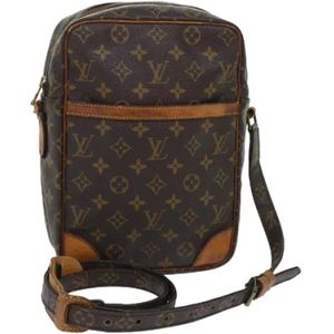 Louis Vuitton Vintage, Tweedehands Canvas Louis Vuitton tassen Bruin, Dames, Maat:ONE Size