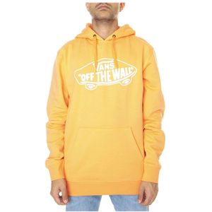 Vans, Sweatshirts & Hoodies, Heren, Oranje, XS, Katoen, Oranje Hoodie Regular Fit Trekkoord Capuchon Voorzak Effen Kleur 100% Katoen