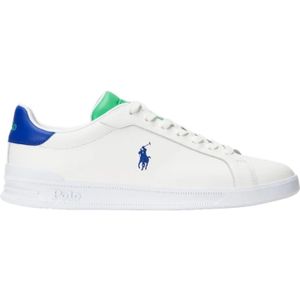 Polo Ralph Lauren, Schoenen, Heren, Wit, 45 EU, Wit Groen Blauw Sneaker HRT CRT