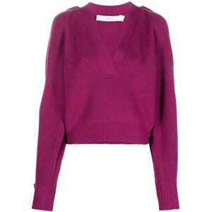 Iro, Paarse Casual Sweatshirt Odina Pullover Paars, Dames, Maat:M