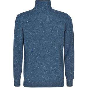 Drumohr, Avion Blue Coltrui Blauw, Heren, Maat:3XL