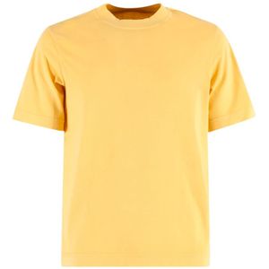 Circolo 1901, Tops, Heren, Geel, L, Katoen, Gele T-shirt en Polo Collectie