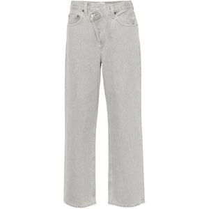 Agolde, Grijze Denim Jeans van Biologisch Katoen Grijs, Dames, Maat:W27