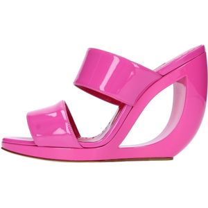 Manolo Blahnik, Schoenen, Dames, Roze, 37 EU, Met hak Fuchsia