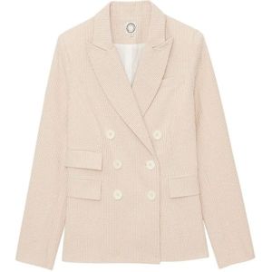 Ines De La Fressange Paris, Jassen, Dames, Beige, XL, Katoen, Gestreepte Maurice Jas