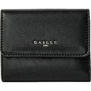 Gaëlle Paris, Accessoires, Dames, Zwart, ONE Size, Leer, Mini Wallet Continental Glad Eco-Leer Zwart