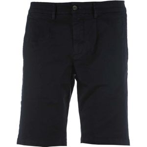BomBoogie, Chino Pinces Bermuda Shorts Blauw, Heren, Maat:W29