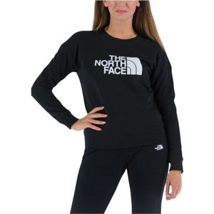 The North Face, Sweatshirts & Hoodies, Dames, Zwart, S, Katoen, Katoenen Crewneck Sweatshirt