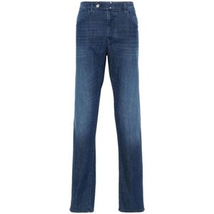 Incotex, Jeans, Heren, Blauw, W33, Denim, Blauwe Divisie Blauwe Jeans