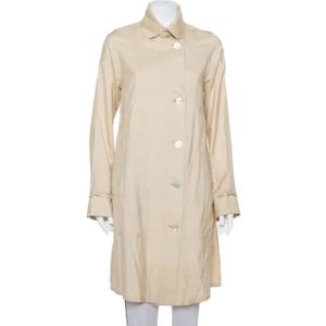 Ralph Lauren Pre-owned, Pre-owned, Dames, Beige, S, Pre-owned Silk outerwear