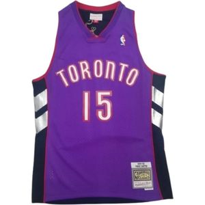 Mitchell & Ness, Sport, Heren, Paars, S, Toronto Raptors Vince Carter 1999 T -shirt