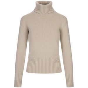 Fedeli, Truien, Dames, Bruin, M, Kasjmier, Beige Cashmere Coltrui Coltrui