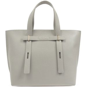 Furla, Tassen, Dames, Grijs, ONE Size, Leer, ‘Giove Medium’ shopper tas