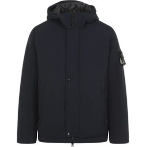 Stone Island, Jassen, Heren, Blauw, L, Polyester, Navy Blue Jack