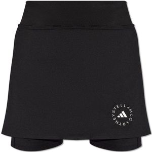 Adidas by Stella McCartney, Skort met logo Zwart, Dames, Maat:M