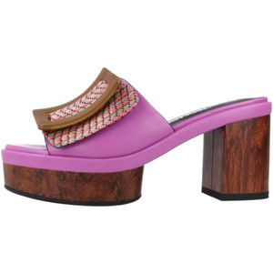 Noa Harmon, Stijlvolle heeled mules voor vrouwen Veelkleurig, Dames, Maat:37 EU