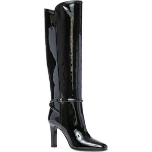 Saint Laurent, Schoenen, Dames, Zwart, 39 EU, Stijlvolle Kniekousen