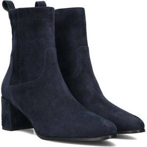 Lina Locchi, Schoenen, Dames, Blauw, 40 EU, Suède, Suède Enkellaarsjes Donkerblauw