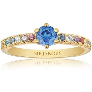 Sif Jakobs Jewellery, Uno Grande Multikleur CZ Ring Veelkleurig, Dames, Maat:50 MM