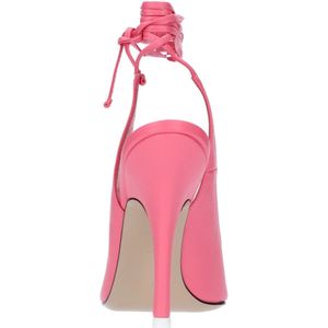 The Attico, Schoenen, Dames, Roze, 37 EU, Leer, Met hak roze