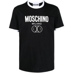 Moschino, Tops, Heren, Zwart, M, T-Shirts