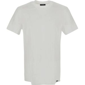 Tom Ford, Tops, Heren, Wit, S, Klassiek Crewneck T-Shirt