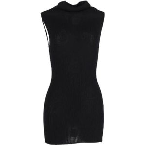 Rick Owens Pre-owned, Pre-owned, Dames, Zwart, S, Katoen, Pre-owned Cotton dresses
