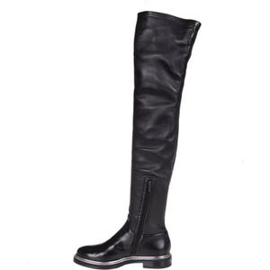 Le Silla, Schoenen, Dames, Zwart, 36 EU, Leer, Dames Leren Over-Knee Laarzen