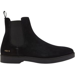 Nubikk, Schoenen, Heren, Zwart, 42 EU, Suède, Zwarte Suède Chelsea Boot