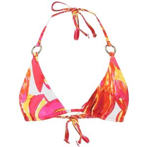 Louisa Ballou, Bikini Top met Gouden Ringen Veelkleurig, Dames, Maat:L