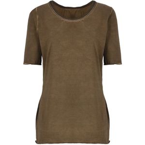 UMA Wang, Bruine Katoenen T-shirt voor Vrouwen Bruin, Dames, Maat:L