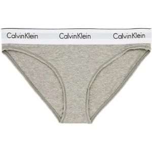 Calvin Klein, Ondergoed, Dames, Grijs, XS, Katoen, Dames Briefs en Thong, Stijl F3787E