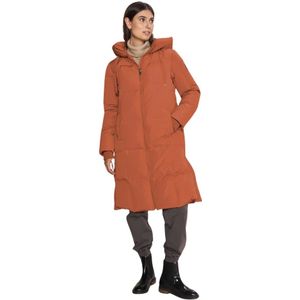 MOS Mosh, Mantels, Dames, Oranje, M, Polyester, Mmnova Square Down Coat in Burnt Ochre