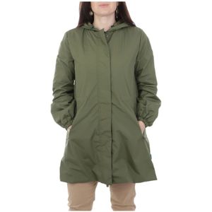 Save The Duck, Fleur Parka Jas Groen, Dames, Maat:L