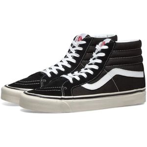 Vans, Schoenen, Heren, Zwart, 38 EU, Suède, Sk 8-Hi 38 DX Zwart & Echt Wit