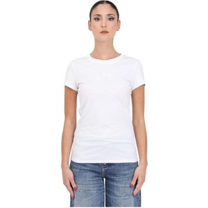 Armani Exchange, Tops, Dames, Wit, S, Katoen, T-Shirts