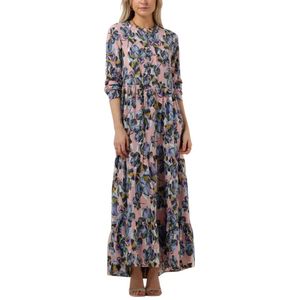 Lollys Laundry, Kleedjes, Dames, Veelkleurig, M, Blauwe Maxi Jurk voor Vrouwen