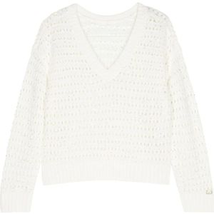 Twinset, Truien, Dames, Wit, M, Wol, Wit Sweater Set