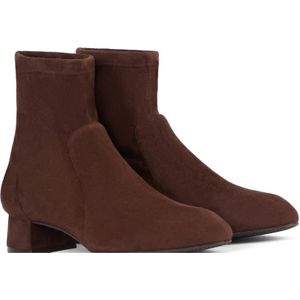 Stuart Weitzman, Schoenen, Dames, Bruin, 39 1/2 EU, Grace Sock Bootie