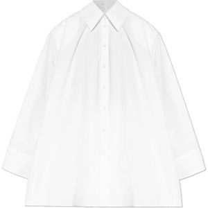 Jil Sander, Blouses & Shirts, Dames, Wit, S, Katoen, Oversized shirt