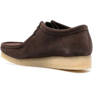 Clarks, Schoenen, Heren, Bruin, 43 EU, Suède, Bruine Suède Veterschoenen